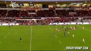 Tries in France 2011 2012 day 12 Biarritz  Montpellier  first try [upl. by Scherman]