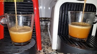 Nespresso Delonghi Essenza Mini vs Nespresso Delonghi Inissia Duel QuadHD 1440p [upl. by Yrallih512]