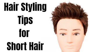 How to Style Short Hair  TheSalonGuy [upl. by Edas241]