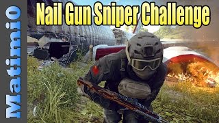 Nail Gun Sniper  Terrible Weapon Challenge  Battlefield 4 [upl. by Assehc]