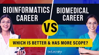 Bioinformatics Vs Biomedical Career  Which is Better amp Has More Scope [upl. by Alodie]