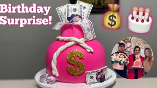 Money Bag Cake Tutorial  Pastel de Bolsa con Dinero [upl. by Nnylyram]