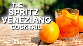 How To Make a SPRITZ VENEZIANO Cocktail  1Minute Cocktail Recipes [upl. by Nessie]