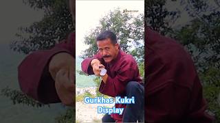 Gurkhas kukri Knife display by Kiran Rai shefordlimbu shorts short shortsvideo [upl. by Gavin547]