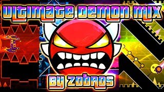 Geometry Dash  Ultimate Demon Mix 100 GAMEPLAY Online Zobros INSANE DEMON [upl. by Harrie]