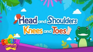 Head and shoulders knees and toes  Nursery Rhymes  Animation Kids song with Lyrics [upl. by Haropizt]