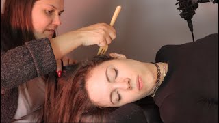 ASMR Relaxing Scalp Check amp Massage Featuring RapunzelASMR [upl. by Anthiathia]