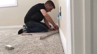 How To Install Carpet Over Pad STEP BY STEP [upl. by Kokaras]