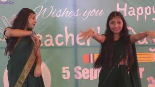 Dance performance on Chammak Chhalo song by Shreya and Vaishnavi from class VIII on Teachers Day [upl. by Nannarb]