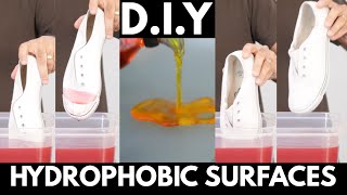 Hydrophobic Surfaces  DIY Hydrophobic Surface Experiment  dArtofScience [upl. by Rehpotsirk]