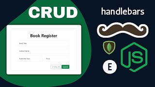 Complete CRUD with Nodejs Express MongoDB amp ExpressHandlebars [upl. by Selbbep697]