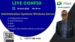 Configurations de base  Active Directory DNS DHCP amp Joindre un client Windows 10 au domaine AD [upl. by Koerner]