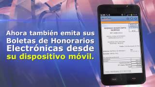 Boleta de honorarios en smartphones [upl. by Aisatsanna]