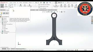 Desarrollo de biela en Solidworks [upl. by Ordep]