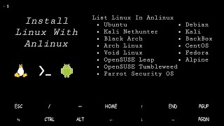 Install Linux With Anlinux On Termux  Android [upl. by Rozalie289]