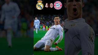 REAL MADRID 🆚️ FC BAYERN MUNICH 40 Match Highlights  football shorts ronaldo cr7 youtube [upl. by Rodd753]