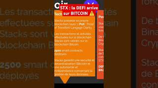 🚨 BREAKING  BITCOIN REVOLUTION  la DEFI arrive grace a STX 😱 [upl. by Rosemare]