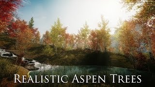 TES V  Skyrim Mods Realistic Aspen Trees [upl. by Helena98]