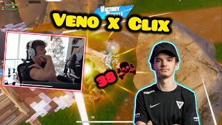 Clix And Veno Go Crazy and Sweep the Entire Lobby [upl. by Nnyliak]