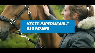 VESTE EQUITATION FEMME HIVER IMPERMEABLE 580 [upl. by Asek964]