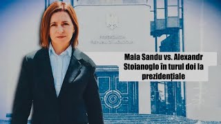 Maia Sandu vs Alexandr Stoianoglo în turul doi la prezidențiale [upl. by Anola]