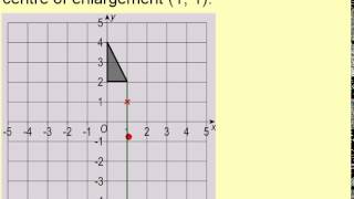 Clip 181 Enlargement by a Negative Scale Factor [upl. by Crelin]