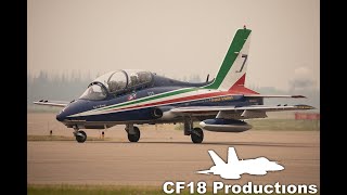 4k Italian Frecce Tricolori  Cold Lake Formation Passes [upl. by Akirat]