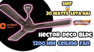 Orient Electric 1200 mm Hector Deco  Ceiling fan with Remote Decorative ceiling fan [upl. by Oicam]