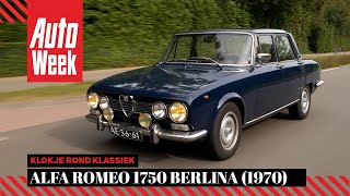 Alfa Romeo 1750 Berlina 1970  Klokje Rond Klassiek [upl. by Dadirac]