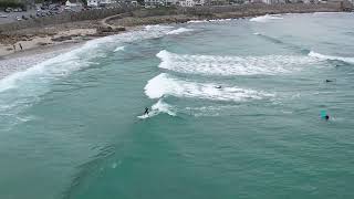 Sennen Cove Surfers  Drone Flight Highlights Sept 2023 [upl. by Trixie241]