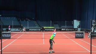 Iveta Benesova vs Akgul Amanmuradova  Porsche Tennis Grand Prix 2012 [upl. by Ahern78]