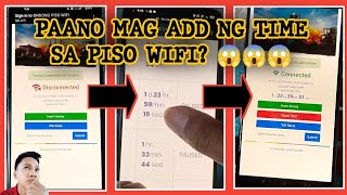 Paano mag add ng time sa Piso Wifi 😱😱😱 [upl. by Jacobsohn]