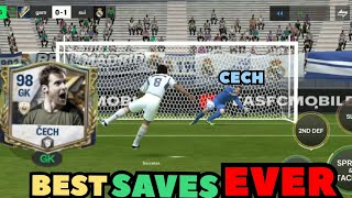 PETR CECH BEST SAVES IN FC MOBILE HISTORY FCMOBILE [upl. by Marieann]