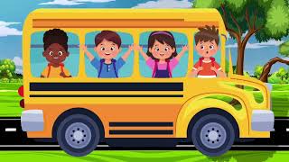 wheels on the bus🚍 nursery rhymekids poems and songsbaby songschildren songs and rhymes [upl. by Cordalia670]