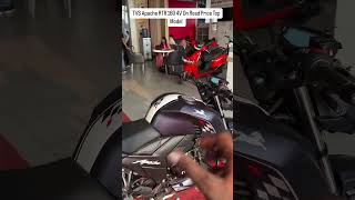 TVS Apache RTR 160 4V Dual Abs On Road Price tvsapachertr160 [upl. by Enirbas]