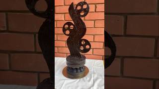 Chocolate Sculpture  how to make chocolate display chocolate art [upl. by Eulaliah]