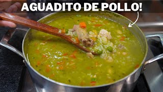 Aguadito de POLLO receta facil y economica  Abelca [upl. by Alyehc]