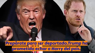 Trump dice que no defenderá a Harry como Biden e insinúa la posibildad de problemas para el príncipe [upl. by Selestina]