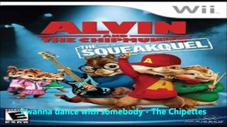 I wanna dance with somebody  The Chipettes from AATC the squeakquel video game [upl. by Quick]