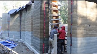 Rammed Earth Build and Training  Prince George BC 2021 [upl. by Neltiak]