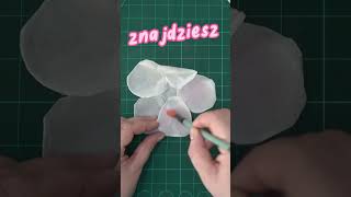 DARMOWY TUTORIAL Kwiat z Papieru Waflowego [upl. by Oiludbo]