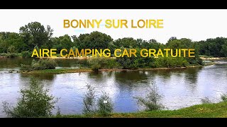 BONNY SUR LOIRE  AIRE CC GRATUITE [upl. by Sibby]