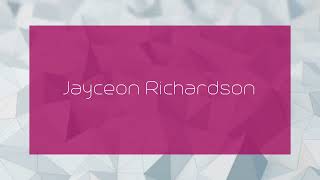 Jayceon Richardson  appearance [upl. by Menon]