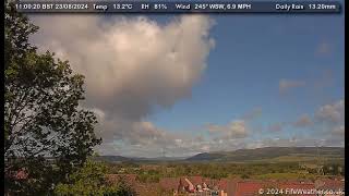 23 August 2024  Lochgelly WeatherCam Timelapse [upl. by Yadrahc]