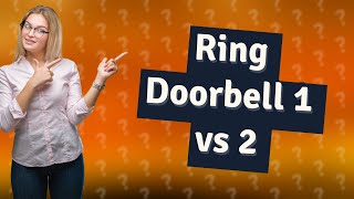 How to compare Ring Doorbell 1 and 2 [upl. by Hafeetal]