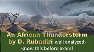 The Poem An African Thunderstorm by DAVID Rubadiri well explained and analysed in KINYARWANDA [upl. by Batory]