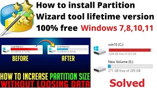 Install MiniTool Partition with full description how to resolve windows any drive space full issue [upl. by Harbour768]