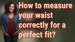 How to measure your waist correctly for a perfect fit [upl. by Ecissej561]