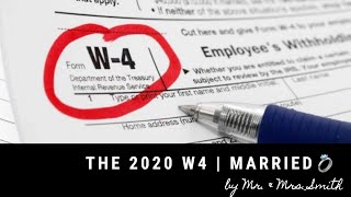 How To Fill Out 2020 W4 Withholding Form Using IRS Estimator Calculator  Married Filing Jointly [upl. by Ylimme]