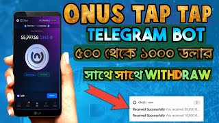 ONUS ONX Live Withdraw Onus Exchange  Onus Tap Tap Withdraw Listing Update [upl. by Akenahc]